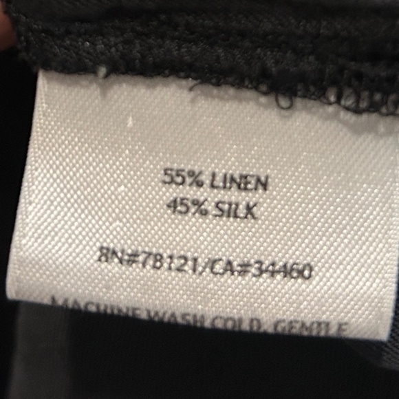 Eileen Fisher Linen & Silk short sleeve top - Picture 3 of 4